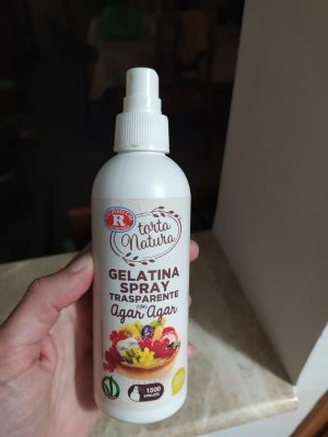 Gelatina spray trasparente