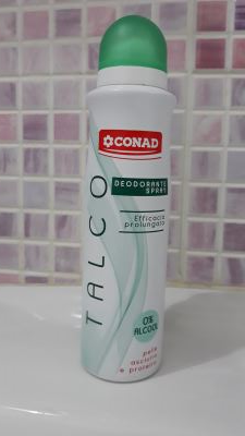 Deodorante spray al talco Conad in vendita online