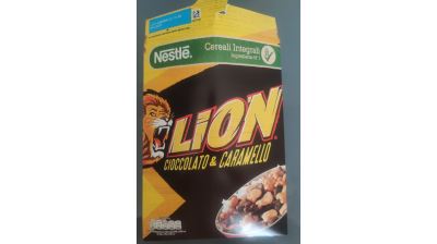 Cereali cioccolato e caramello Lion