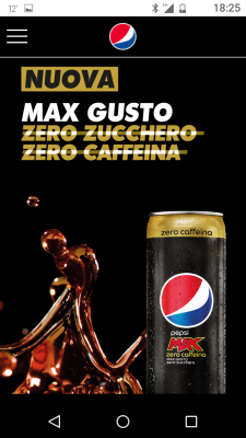 Pepsi Max zero caffeina zero zucchero