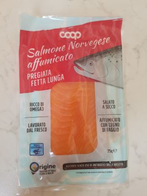 Salmone affumicato pregiata fetta lunga