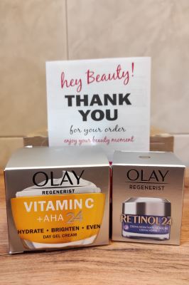 Set Olay Crema Giorno Vitamina C e Crema Notte Retinol 24 