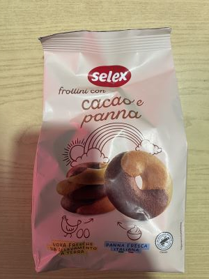 Frollini con cacao e panna 