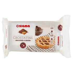 Crostatine cacao e nocciola