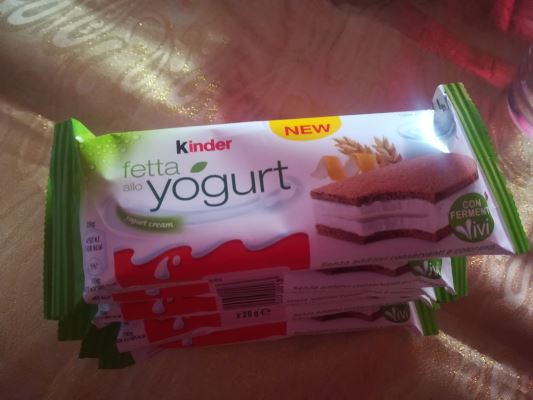 Kinder fetta allo yogurt