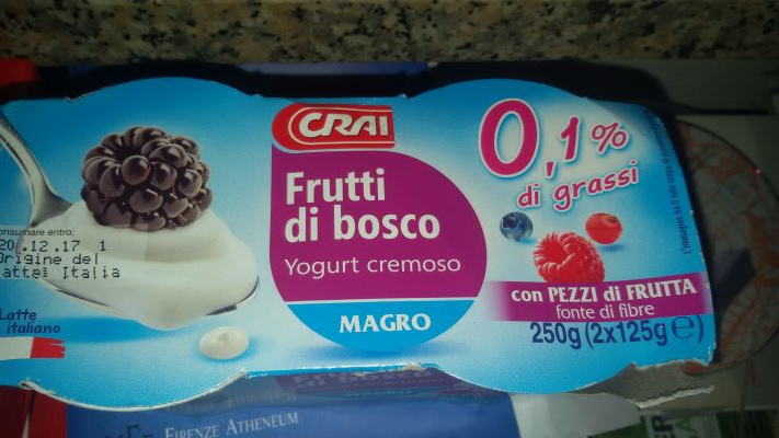 Yougurt ai frutti di bosco