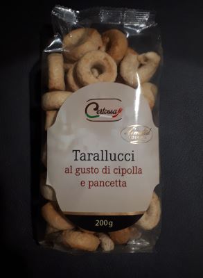 Tarallucci al gusto di cipolla e pancetta