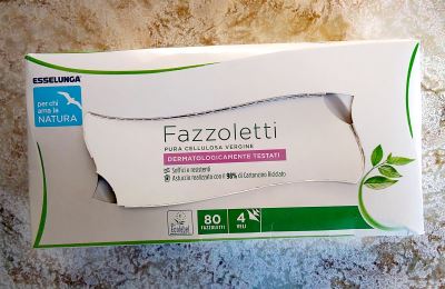 Fazzoletti in cellulosa di bambù usa e getta - 12 box