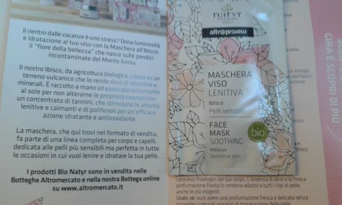 Maschera viso lenitiva Ibisco per pelli sensibili