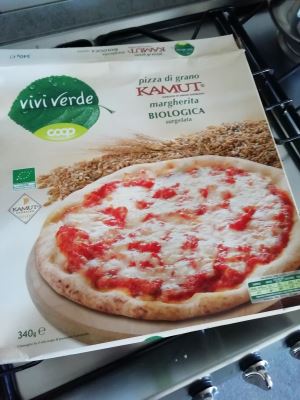 Pizza margherita surgelata biologica