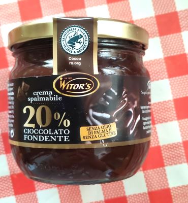 Crema spalmabile 20% cioccolato fondente 