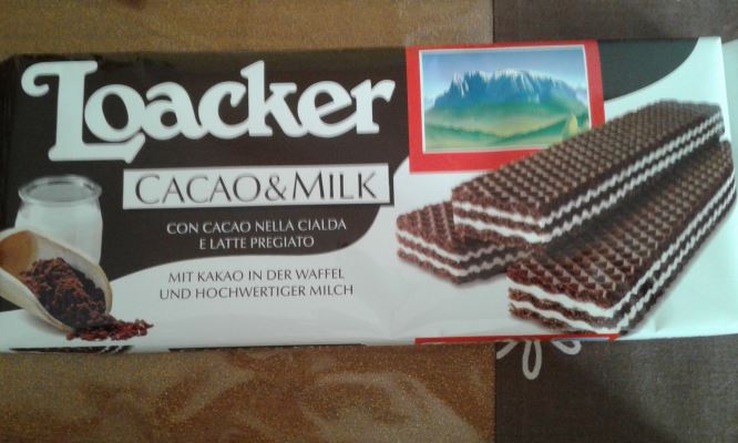 Wafer loacker cacao&milk