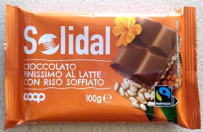 Cioccolato finissimo al latte con riso soffiato