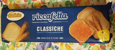 Fette biscottate dorate Riccafetta Audisio 