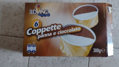 Coppette panna e cioccolato