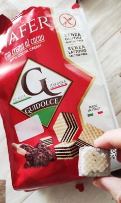 Wafer con crema al cacao senza glutine