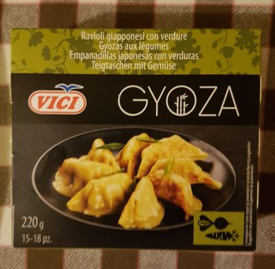 Gyoza con verdure