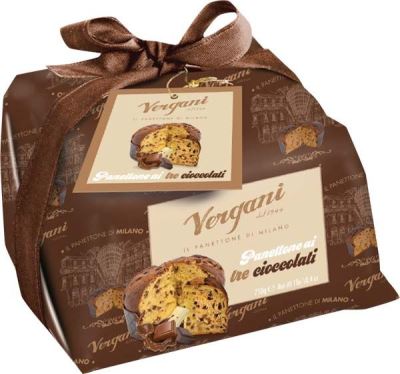 Panettone ai tre cioccolati