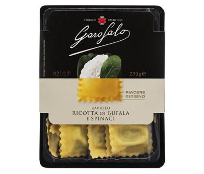 Ravioli ricotta di bufala e spinaci