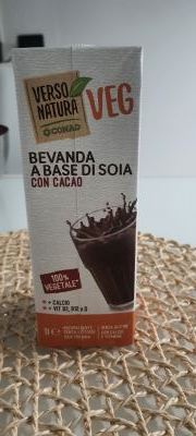 Bevanda a base di soia con cacao