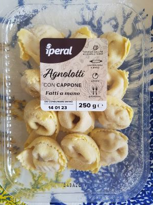 Agnolotti con ripieno di cappone