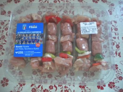 Spiedini di pollo, tacchino e suino maxi formato