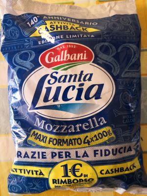 MOZZARELLA SANTA LUCIA  maxi formato 4 x 100 gr