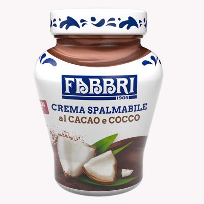 Crema spalmabile al cacao e cocco