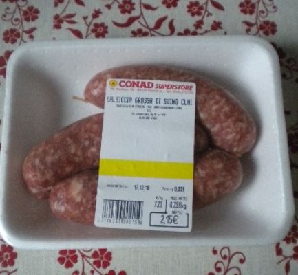 Salsiccia grossa di suino Conad