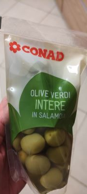 Olive verdi intere in salamoia 