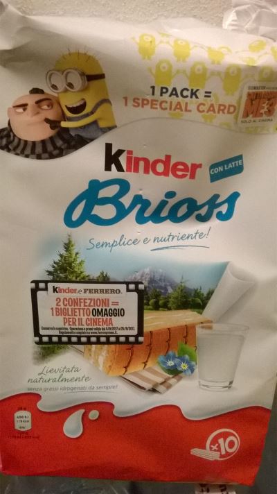 Kinder Brioss con latte