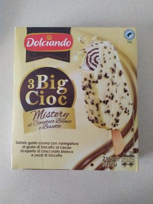 Big Cioc Mistery al cioccolato bianco e biscotto