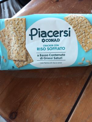Crackers con riso soffiato 