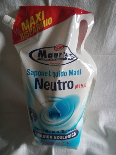 sapone liquido mani