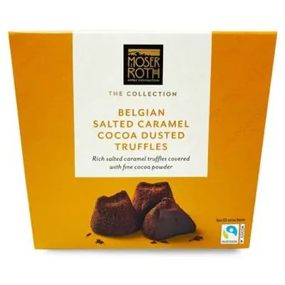 Moser Roth Belgian Salted Caramel Cocoa Dusted Truffles 200g