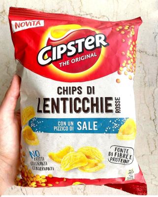 Chips di lenticchie rosse ( con un pizzico di sale)