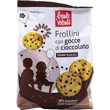 Frollini con gocce di cioccolato