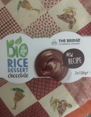 Bio organic rice dessert chocolate