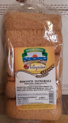 Biscotti integrali senza uova e senza lattosio