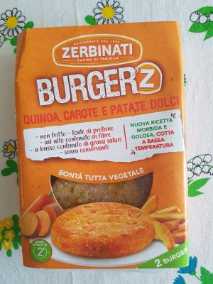 BurgerZ Quinoa Carote Patate dolci