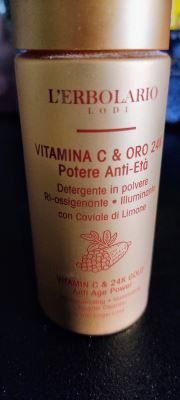 detergente in polvere Vitamina C e oro 24