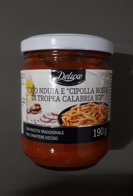 Sugo nduja e cipolla rossa di Tropea Calabria Igp