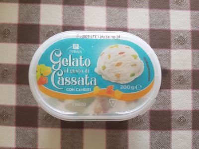 Gelato al gusto Cassata Primia