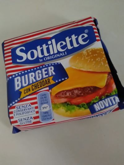 Sottilette Burger con Cheddar
