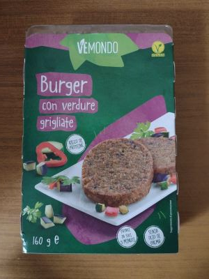 Burger con verdure grigliate 