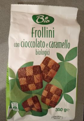 Frollini con Cioccolato e Caramello Bio 