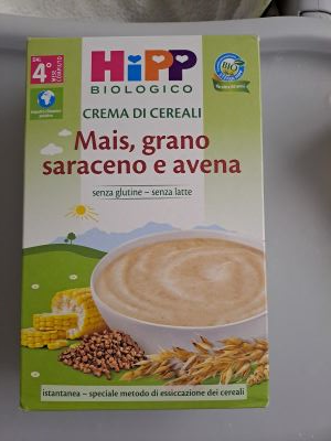 Crema di mais, grano saraceno e avena