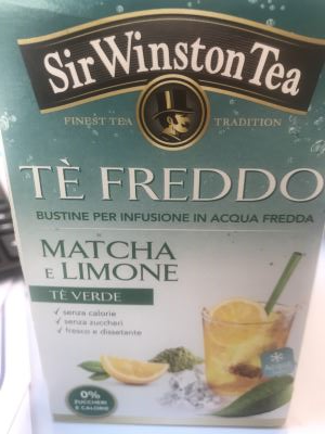 Tè freddo matcha e limone