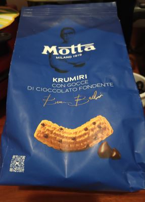 Krumiri con gocce di cioccolato fondente 