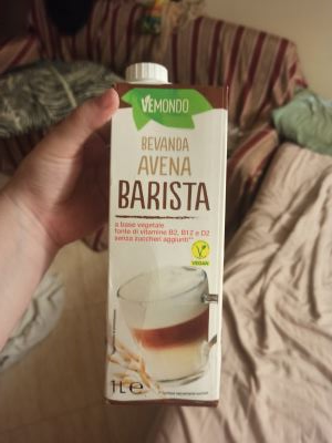 Latte avena barista